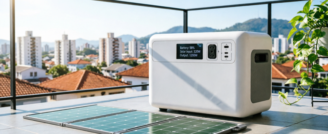O que é um gerador de energia solar portátil