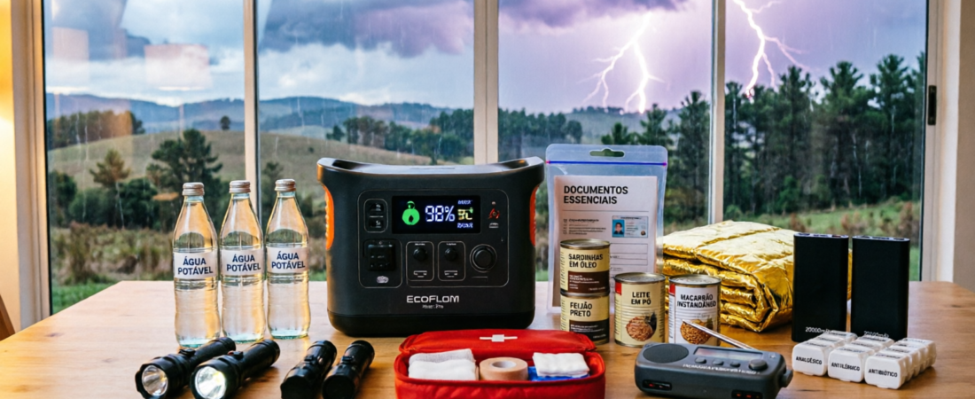 Kit de Emergência Familiar: Guia Completo 2026 + Checklist SC