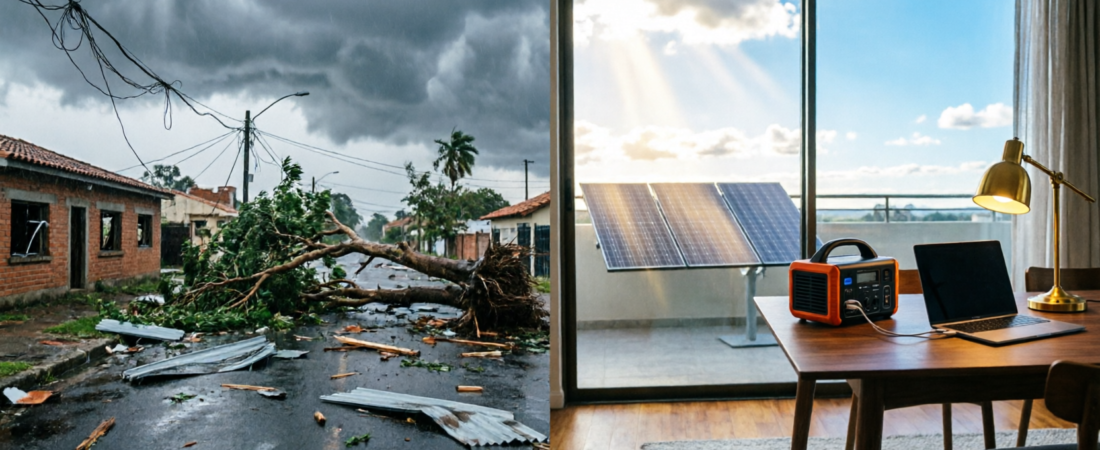 Vendavais no Sul: Como Proteger Sua Casa de Apagões com Energia Solar 2026